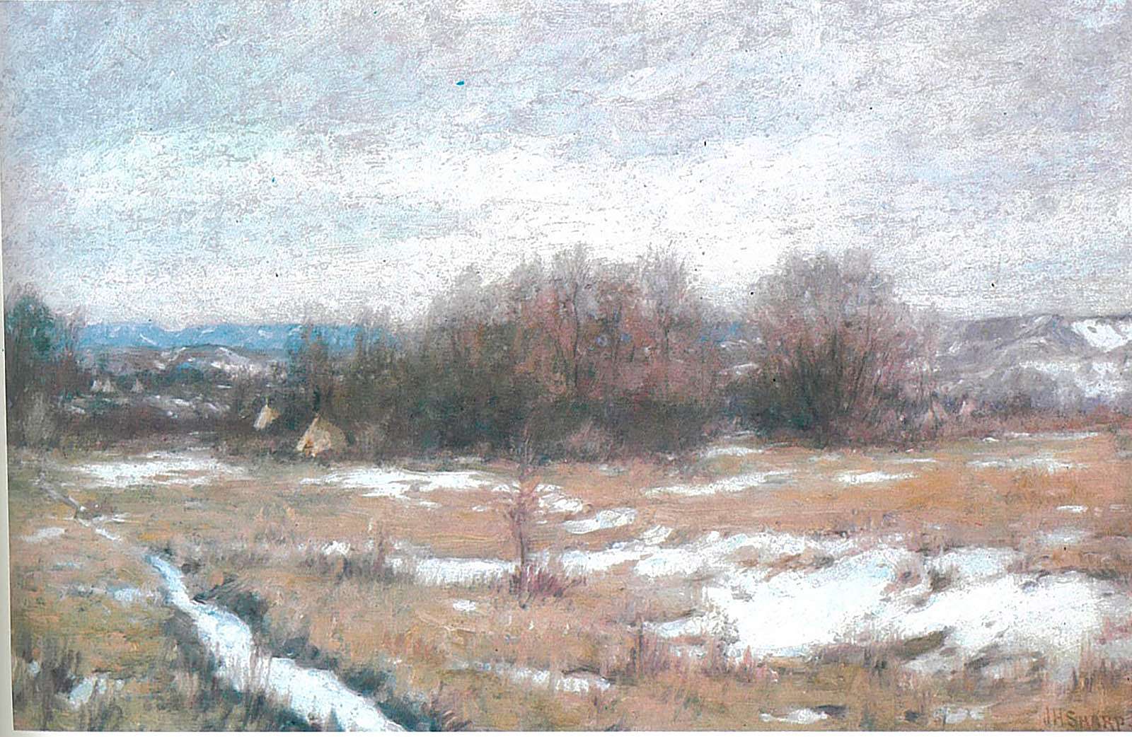 Winter Camp near Custer Battlefield; [Winter Camp]